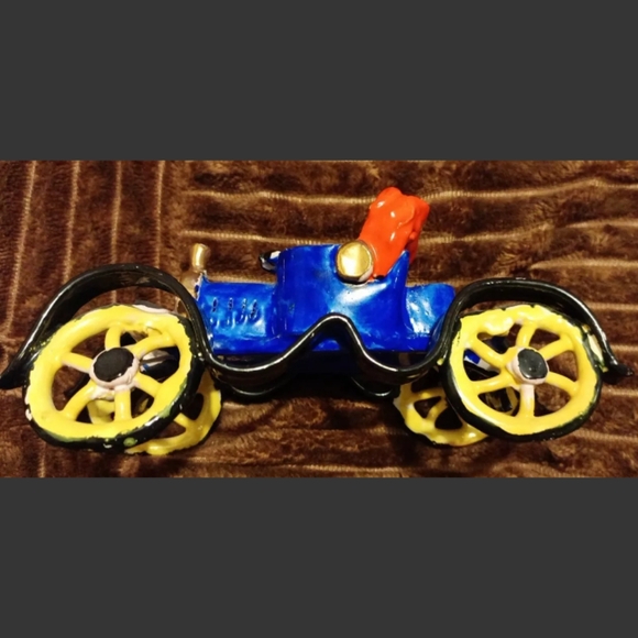 Vintage Capodimonte Ceramic Old Car Buick from Italy Hand Painted - Picture 5 of 9